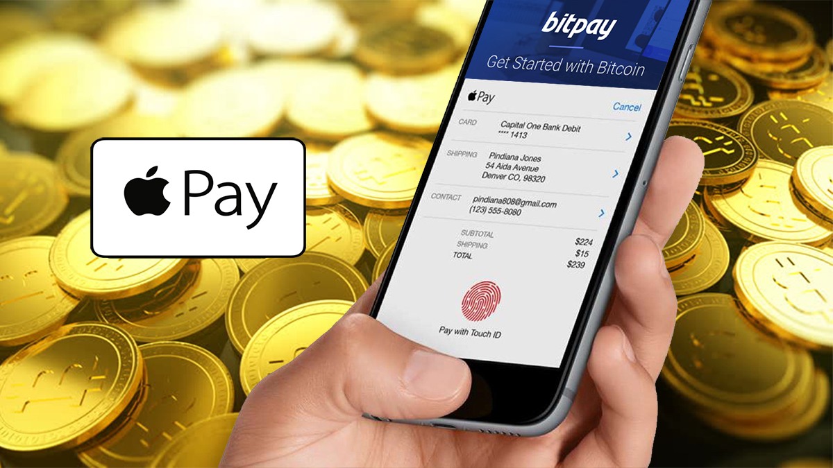 Оплата биткоином в Apple Pay